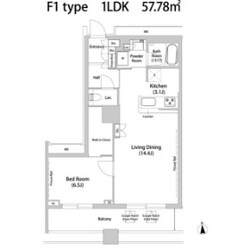 品川ハートビュータワーの物件間取画像